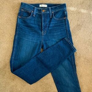 Madewell high rise skinny jeans